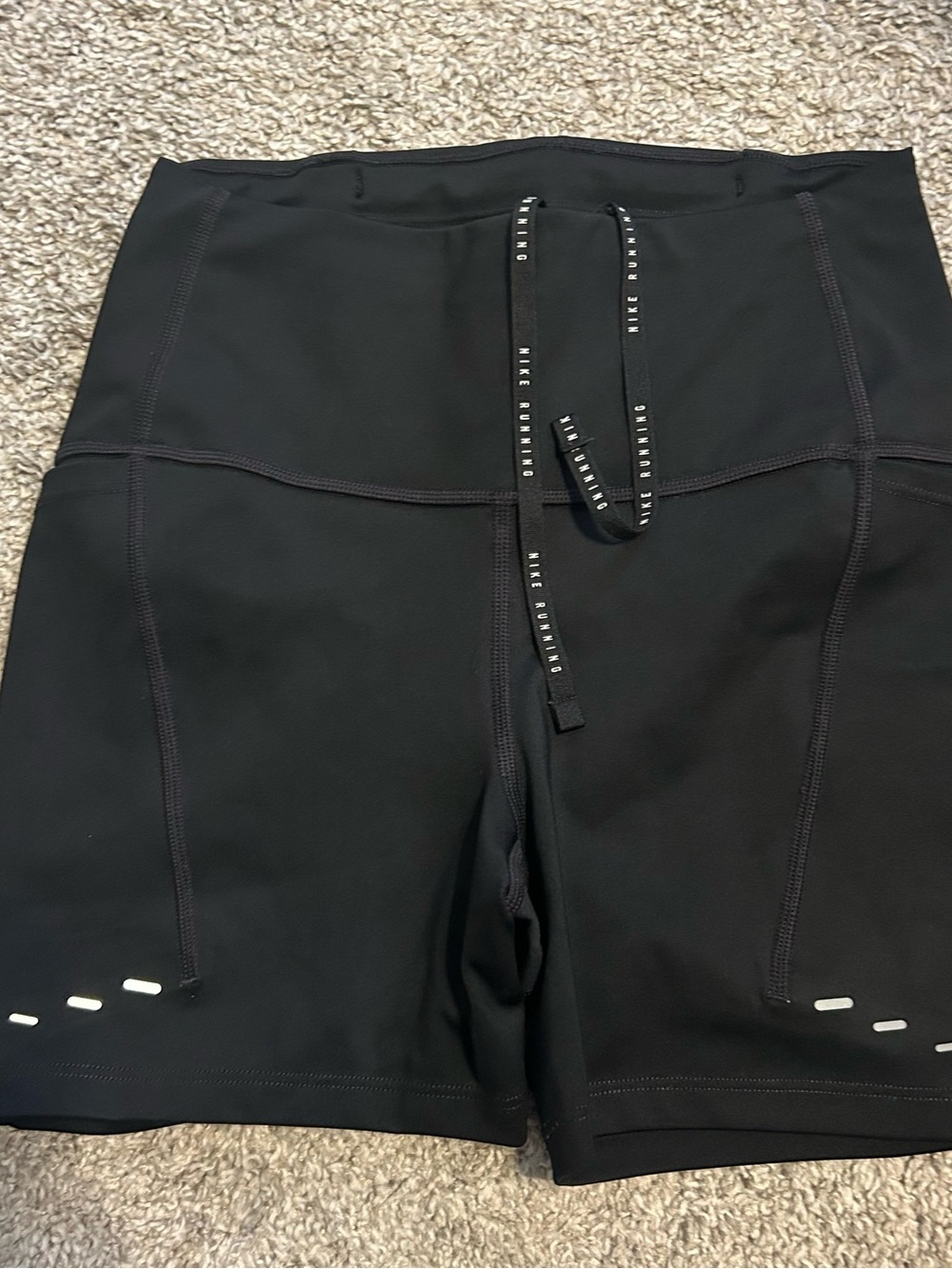 Nike Women’s Black High-Waist Athletic Bike Shorts